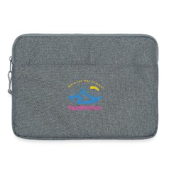 Mein Reich ist der Himmel – Fallschirmspringen - Laptoptasche 15" - Grau meliert - Vorne
