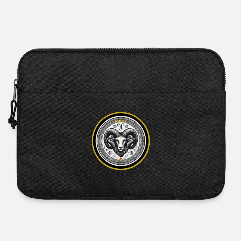 Widder Zodiac Sternzeichen Widder Ornament - Laptoptasche 15" - Schwarz