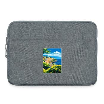 Sorrente Italie Voyage Affiche Souvenir Peinture WPA - Sacoche pour ordinateur portable 15 pouces - gris chiné - Devant