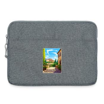 Perugia Italien Reise Poster Souvenir Malerei WPA - Laptoptasche 15" - Grau meliert - Vorne