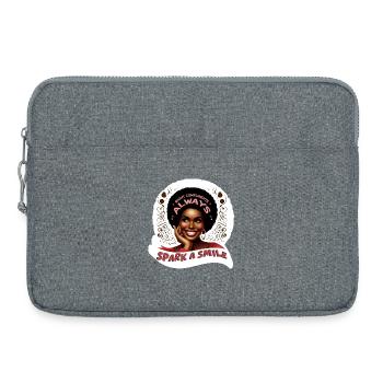 SPARK A SMILE - Laptop bag 15" - heather grey - Front