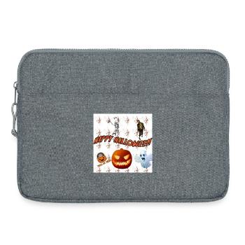 Frohes Halloween Version 3 - Laptoptasche 15" - Grau meliert - Vorne