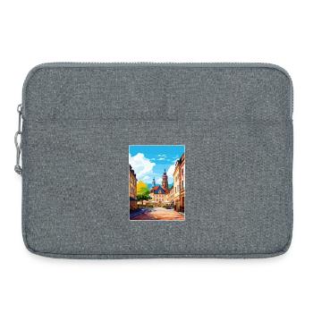 Heidelberg Deutschland Reiseposter Souvenir Farbe WP - Laptoptasche 15" - Grau meliert - Vorne