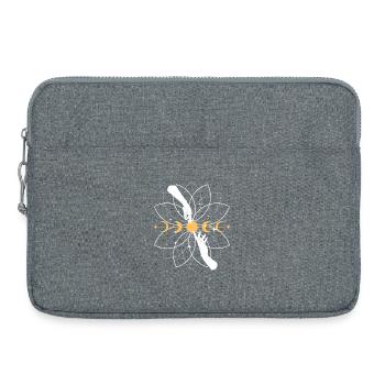 Mandala de Koi Céleste - Sacoche pour ordinateur portable 15 pouces - gris chiné - Devant