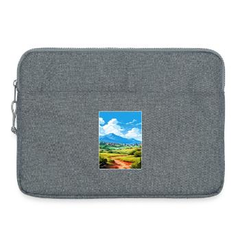 Mount Creten Greece Vintage Travel Poster Souvenir - Laptop bag 15" - heather grey - Front