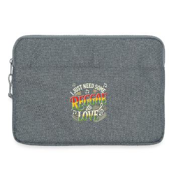 Reggae Jamaika Design - Laptoptasche 15" - Grau meliert - Vorne