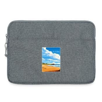 Constantine Bay Cornwall England Travel Poster WPA - Laptop bag 15" - heather grey - Front