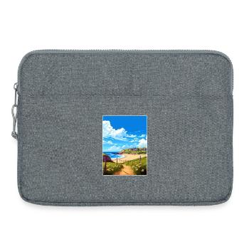Holywell Bay, Cornwall, England, Reiseposterkarte - Laptoptasche 15" - Grau meliert - Vorne