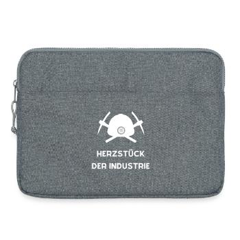 Des tombes de charbon unies - Sacoche pour ordinateur portable 15 pouces - gris chiné - Devant