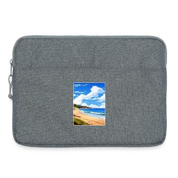 Maenporth Cornwall England Reiseposter Souvenir - Laptoptasche 15" - Grau meliert - Vorne