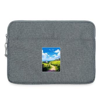 Lamorna Cornwall England Reiseposter Souvenir - Laptoptasche 15" - Grau meliert - Vorne