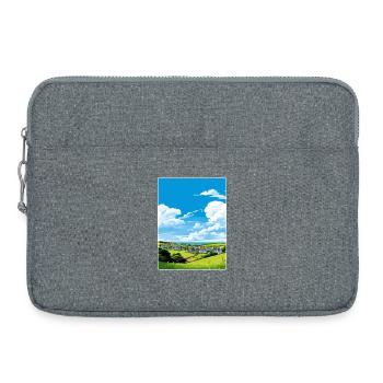Crantock Cornwall England Reiseposter Souvenir - Laptoptasche 15" - Grau meliert - Vorne