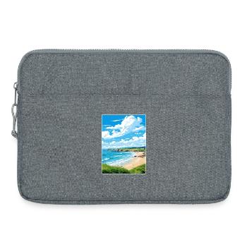 Maenporth Cornwall England Reiseposter Souvenir - Laptoptasche 15" - Grau meliert - Vorne