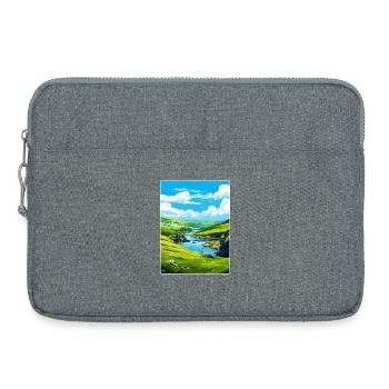 Boscastle Cornwall England Reiseposter Souvenir - Laptoptasche 15" - Grau meliert - Vorne