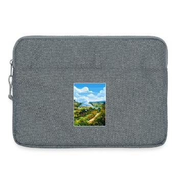Eden Project England Travel Poster Souvenir WPA - Laptop bag 15" - heather grey - Front