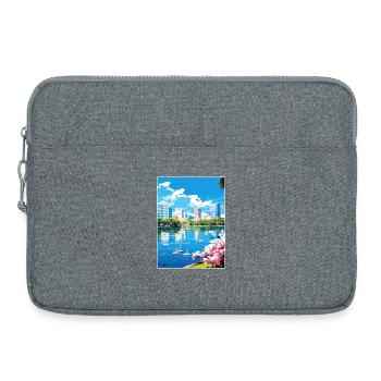 Orlando Beach Florida City Reiseposter Souvenir - Laptoptasche 15" - Grau meliert - Vorne