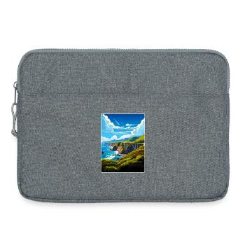 Big Sur Nationalpark Kalifornien Reiseplakat WPA - Laptoptasche 15" - Grau meliert - Vorne