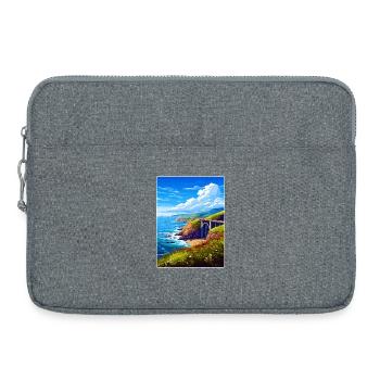Big Sur Nationalpark Kalifornien Reiseplakat WPA - Laptoptasche 15" - Grau meliert - Vorne