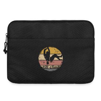 escalade rétro bloc symbole logo icône vintage - Sacoche pour ordinateur portable 15 pouces - noir - Devant