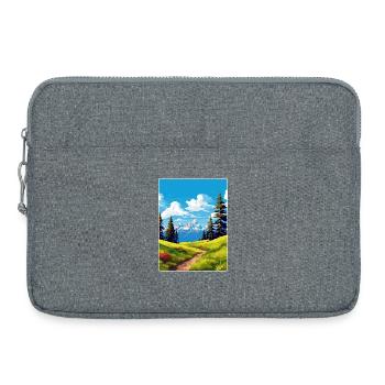 Affiche de voyage souvenir du parc national de Grand Teton - Sacoche pour ordinateur portable 15 pouces - gris chiné - Devant