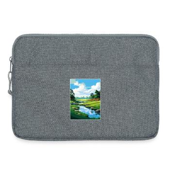 Augusta Golf Course Vintage Travel Poster Souvenir - Laptop bag 15" - heather grey - Front