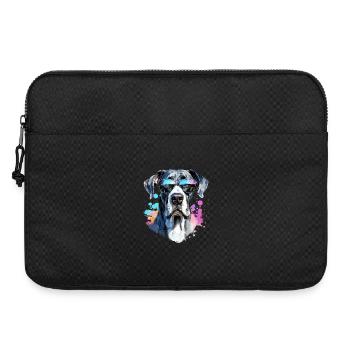 Great Dane with sunglasses - Laptop bag 15" - black - Front
