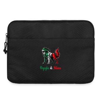 Der stolz von Mailand Italien Flagge - Laptoptasche 15" - Schwarz - Vorne