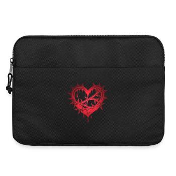 Coeur avec épines - Sacoche pour ordinateur portable 15 pouces - noir - Devant