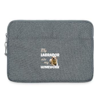 Devoirs du Labrador - Sacoche pour ordinateur portable 15 pouces - gris chiné - Devant
