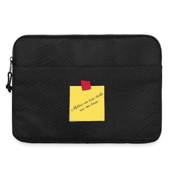 Put something funny on my mug - Laptop bag 15" - black - Front