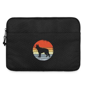 Vintage Schäferhund - Laptoptasche 15" - Schwarz - Vorne
