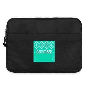 WINTER, 52. GEBURTSTAG DEZEMBER 1974 - Laptoptasche 15" - Schwarz - Vorne