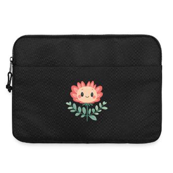 Fröhliche Blume - Laptoptasche 15" - Schwarz - Vorne