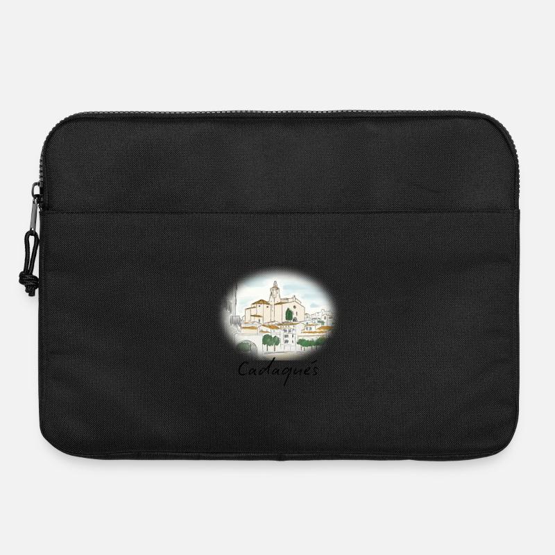 Cadaqués Aquarell - Laptoptasche 15" - Schwarz