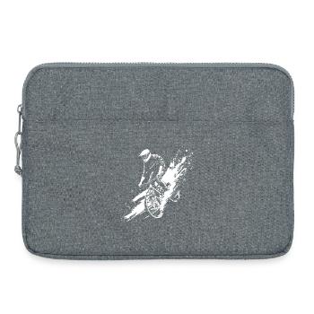 Mountain bike cyclists - Laptop bag 15" - heather grey - Front