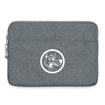 Lustiger Wolf - Laptoptasche 15" - Grau meliert - Vorne