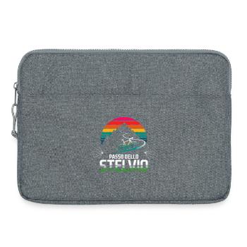 Passo delle Stelvio Cycling Design - Laptop bag 15" - heather grey - Front