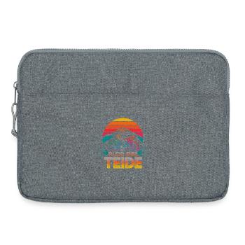 Aventure à vélo au Pico del Teide - Sacoche pour ordinateur portable 15 pouces - gris chiné - Devant