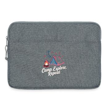 Camp Explore Repeat - Laptop bag 15" - heather grey - Front