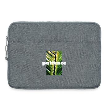 patience - Laptop bag 15" - heather grey - Front