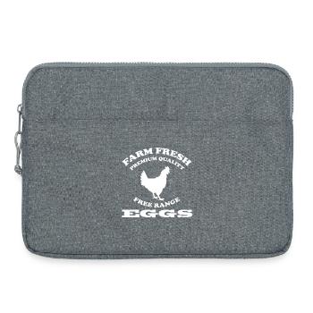 Eggs - Laptop bag 15" - heather grey - Front