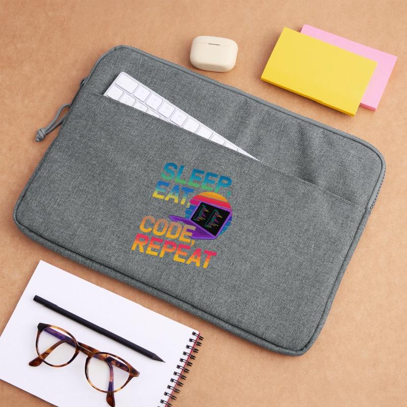 Sleep Eat Code Repeat Geschenk für Coder Laptoptasche 15"