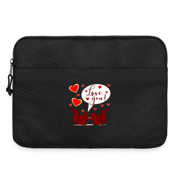 SQUIRREL - LOVE YOU COUPLE - Laptoptasche 15" - Schwarz - Vorne