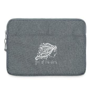 Fille des étoiles manga - Sacoche pour ordinateur portable 15 pouces - gris chiné - Devant