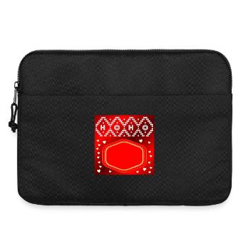 WEIHNACHTEN NAMENSSCHILD SELBST GESTALTEN - Laptoptasche 15" - Schwarz - Vorne