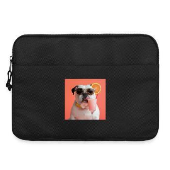 Chilliger Bulldog-Cocktail - Laptoptasche 15" - Schwarz - Vorne