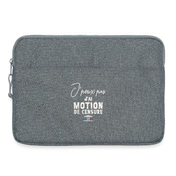 J peux j ai motion de censure - Sacoche pour ordinateur portable 15 pouces - gris chiné - Devant