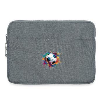 Urban Artist Soccer Ball - Laptop bag 15" - heather grey - Front
