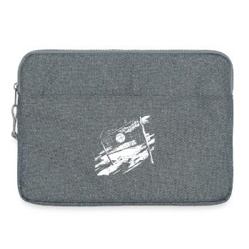 Croquis de volley-ball - Sacoche pour ordinateur portable 15 pouces - gris chiné - Devant