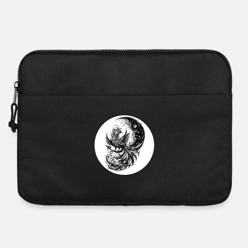 Comet Phoenix in the Moon Circle - Laptop bag 15" - black